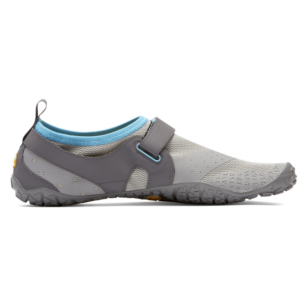 Zapatos De Agua Mujer Grises/Azules - FiveFingers V-Aqua - TDJGQU-856